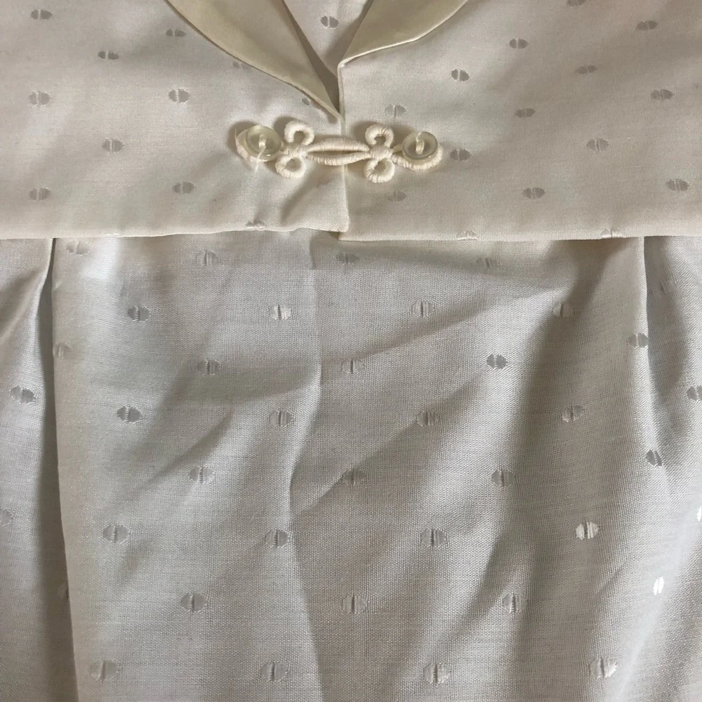 VTG 80’s Boys Baptism Christening Shortall Suit Vest 1PC Satin Tie Charming